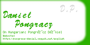 daniel pongracz business card